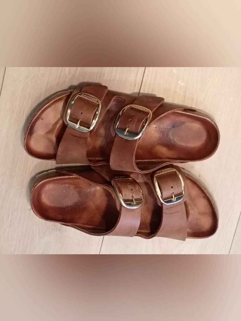 Birkenstock Arizona Big Buckle Slide Sandals in Cognac EU39 - Picture 6 of 7